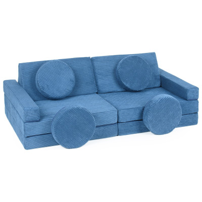 Modulare Kindersofa und Großbausteine-Set 2-in-1